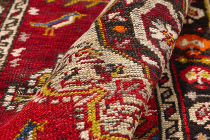 3 x 4 - Red Antique Turkish Bergama Rug - 79721