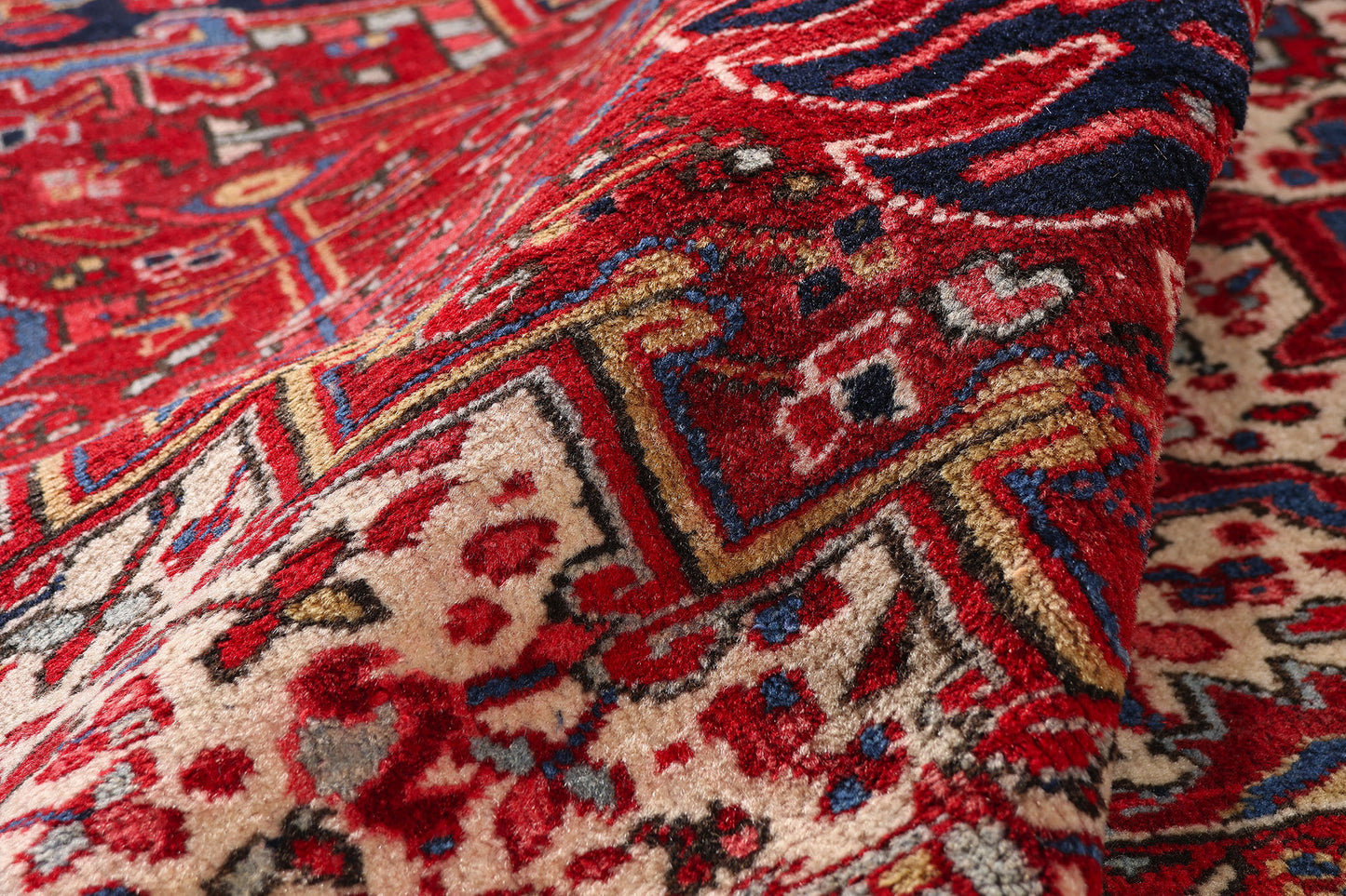9 x 12 - Red Antique Persian Heriz Rug - 79722