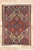 4 x 6 - Navy Blue Antique Persian Bakhtiari Rug - 79723