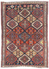 4 x 6 - Navy Blue Antique Persian Bakhtiari Rug - 79723