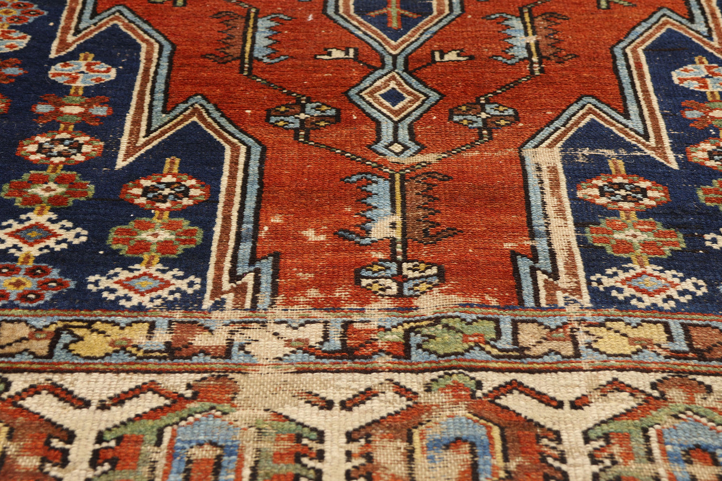 4 x 6 - Red Antique Persian Hamadan Rug - 79724