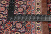 2 x 10 - Navy Blue Vintage Persian Tabriz Rug - 79725