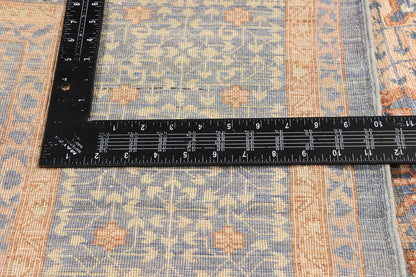 6 x 9 - Blue Vintage Afghani Khotan Rug - 79726