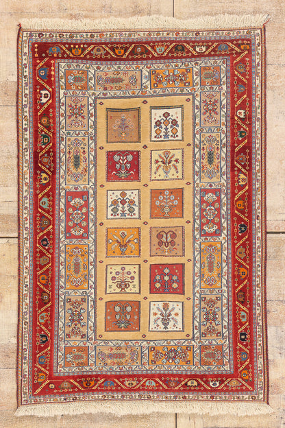 3 x 5 - Gold Vintage Persian Shiraz Rug - 79728
