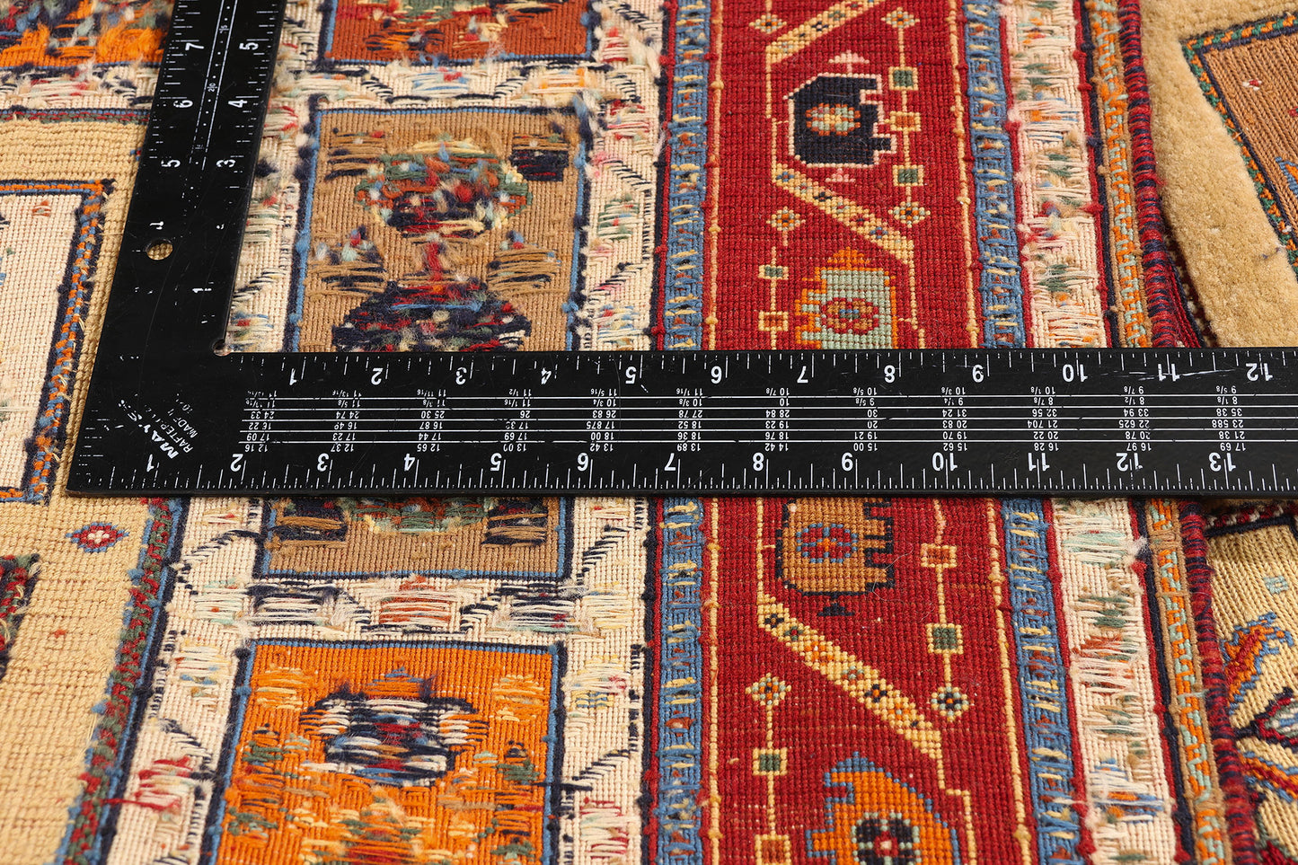 3 x 5 - Gold Vintage Persian Shiraz Rug - 79728