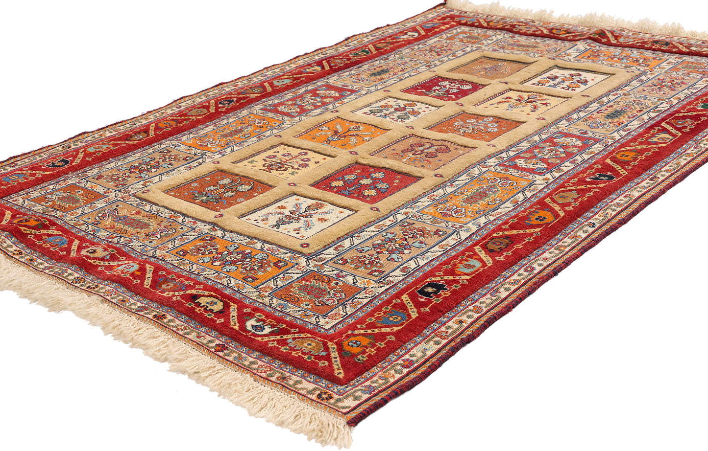 3 x 5 - Gold Vintage Persian Shiraz Rug - 79728