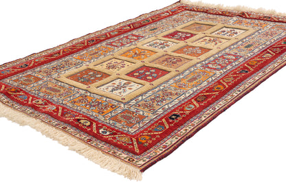 3 x 5 - Gold Vintage Persian Shiraz Rug - 79728
