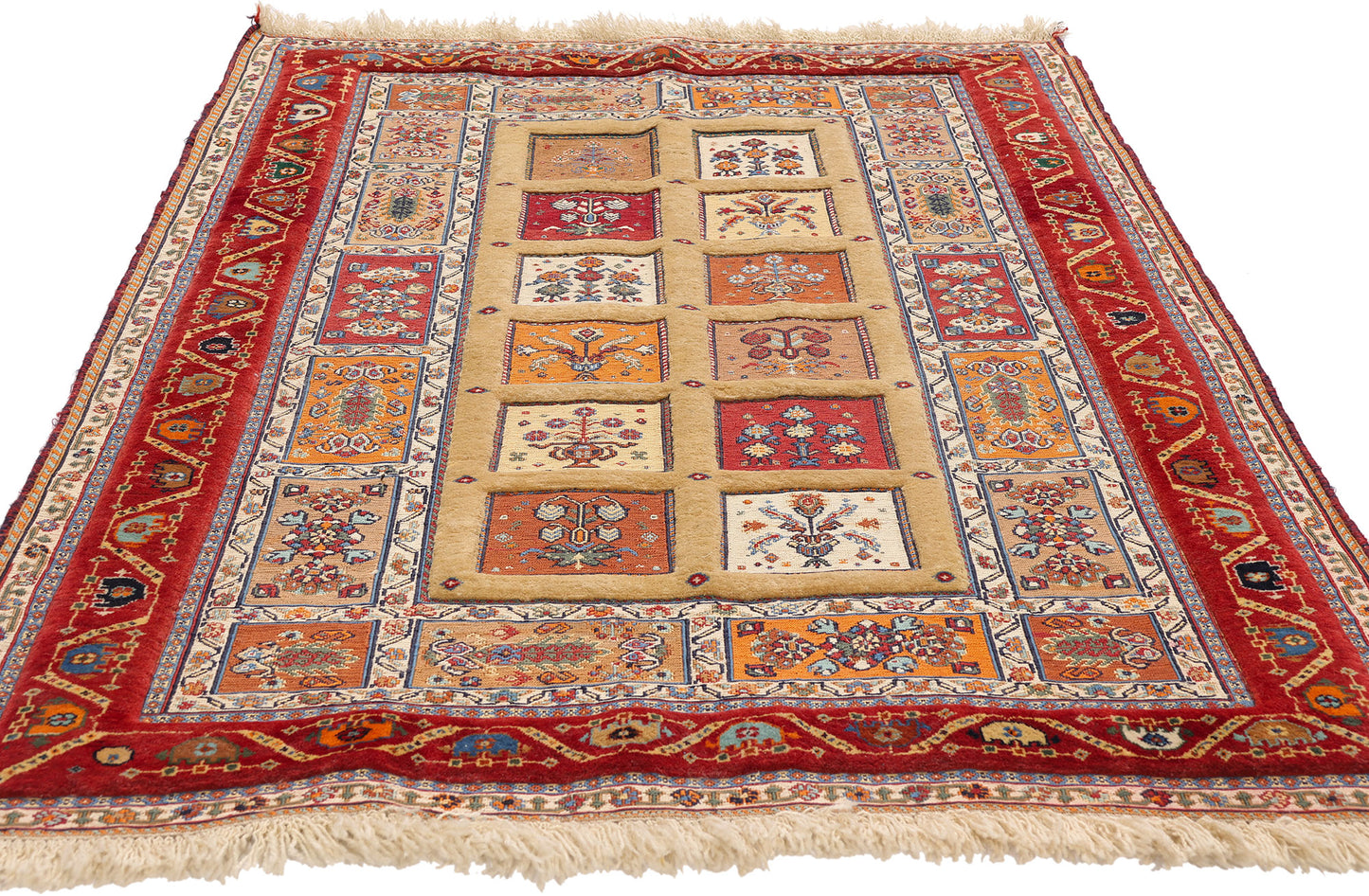 3 x 5 - Gold Vintage Persian Shiraz Rug - 79728