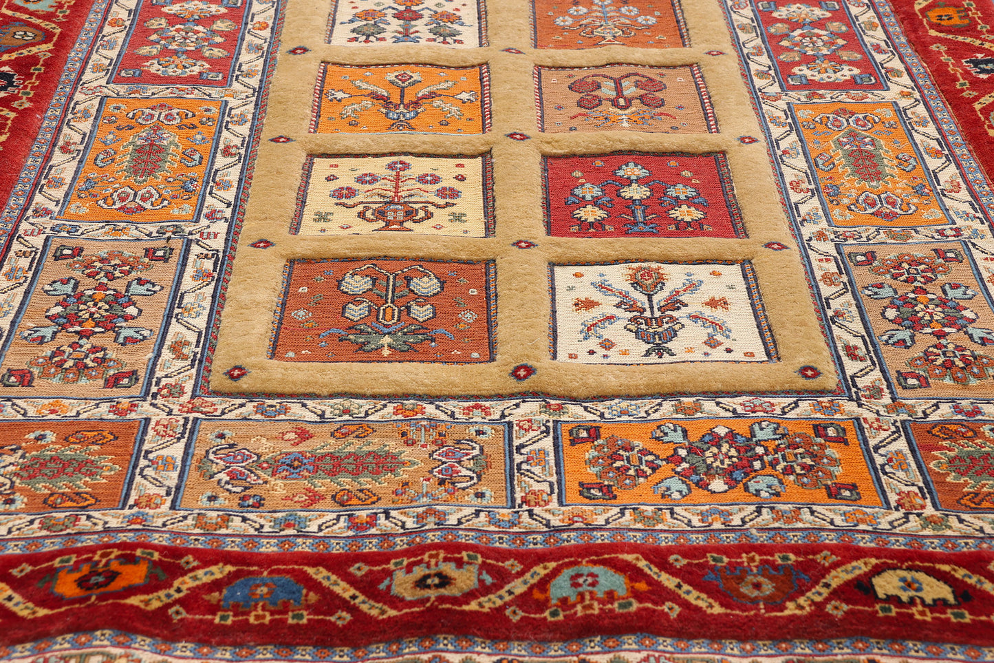 3 x 5 - Gold Vintage Persian Shiraz Rug - 79728