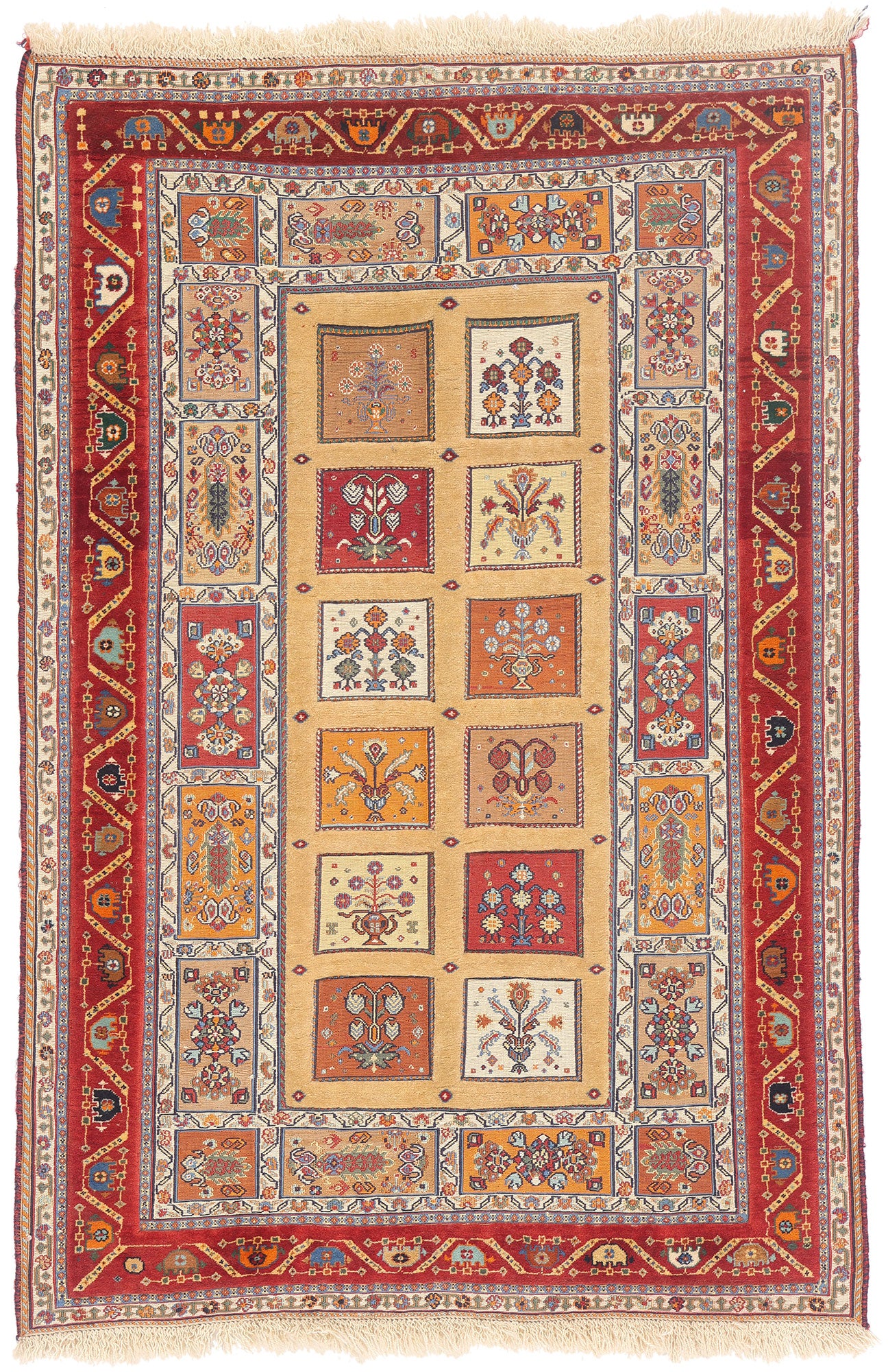 3 x 5 - Gold Vintage Persian Shiraz Rug - 79728