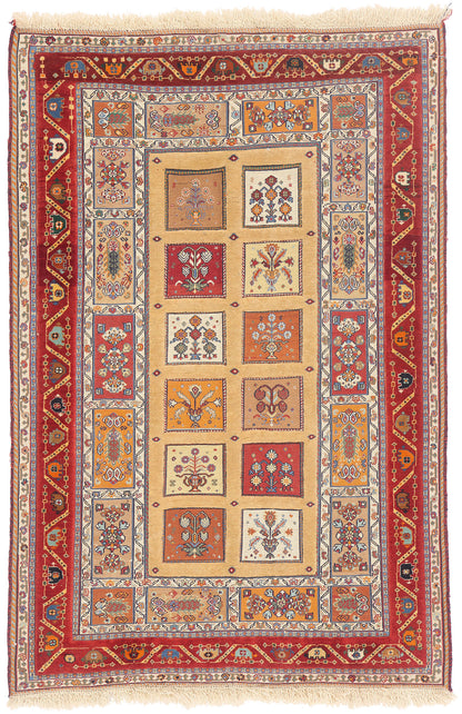 3 x 5 - Gold Vintage Persian Shiraz Rug - 79728