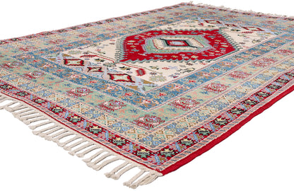 5 x 7 - Ivory Vintage Rabat Moroccan Rug - 79729