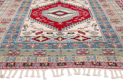 5 x 7 - Ivory Vintage Rabat Moroccan Rug - 79729