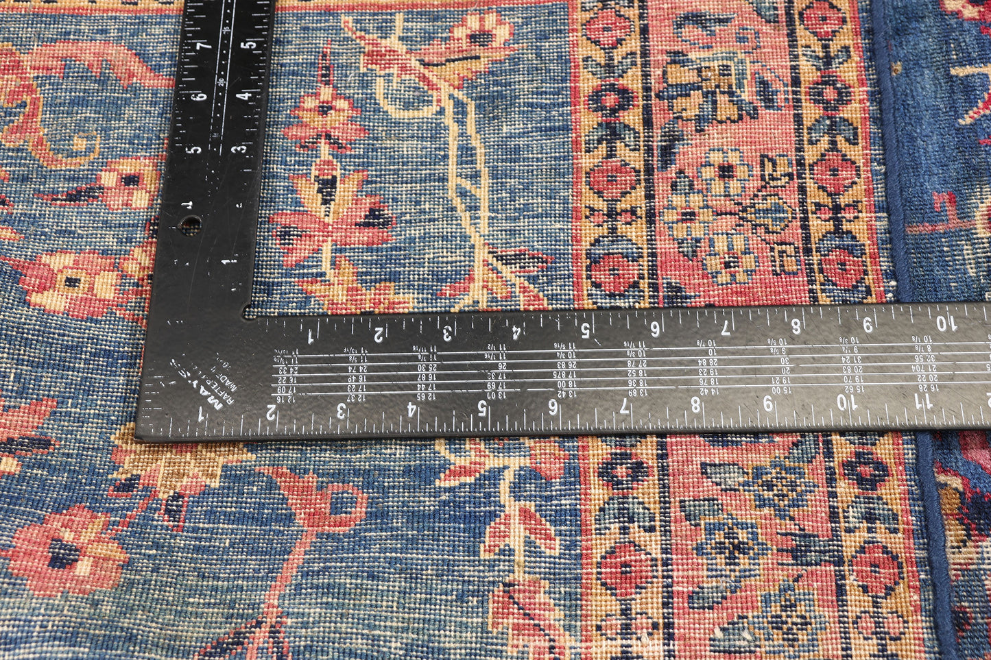 3 x 5 - Blue Vintage Persian Kerman Rug - 79730