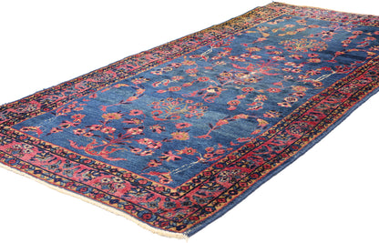 3 x 5 - Blue Vintage Persian Kerman Rug - 79730
