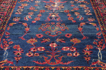 3 x 5 - Blue Vintage Persian Kerman Rug - 79730