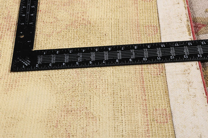 11 x 14 - Beige Vintage Indian Hooked Rug - 79732