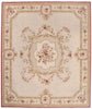11 x 14 - Beige Vintage Indian Hooked Rug - 79732