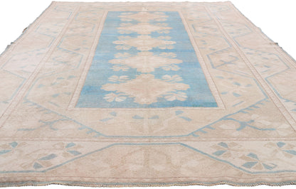 6 x 10 - Blue Vintage Turkish Oushak Rug - 79735