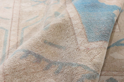 6 x 10 - Blue Vintage Turkish Oushak Rug - 79735