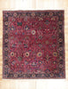 13 x 15 - Burgundy Vintage Indian Agra Rug - 79738