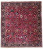 13 x 15 - Burgundy Vintage Indian Agra Rug - 79738