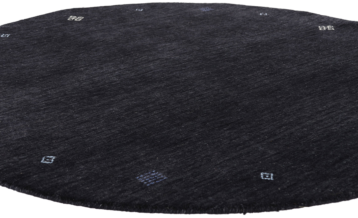 5 x 5 - Black Vintage Contemporary Rug - 79742
