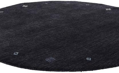 5 x 5 - Black Vintage Contemporary Rug - 79742