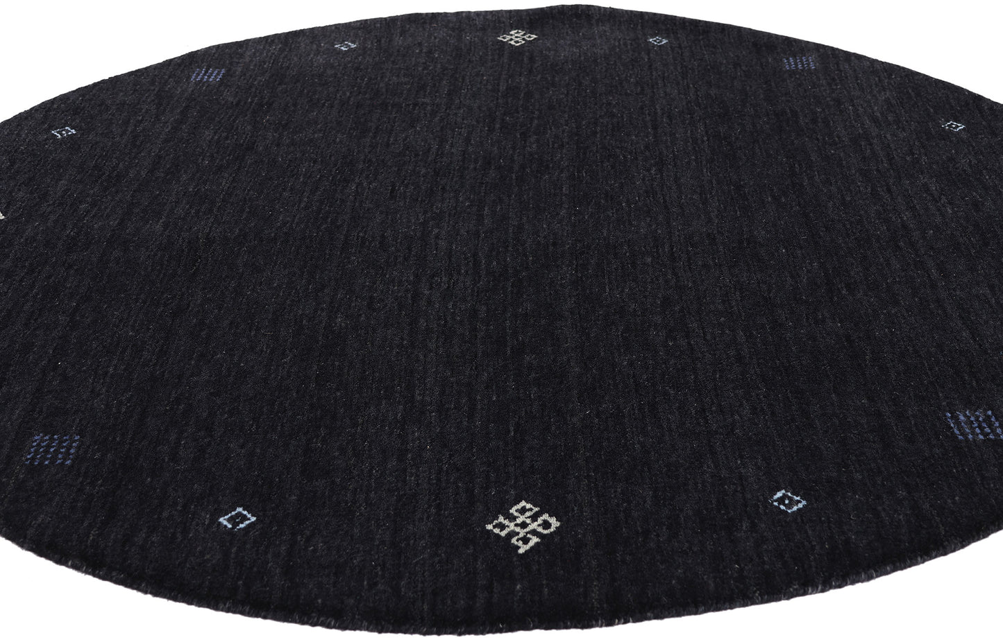 5 x 5 - Black Vintage Contemporary Rug - 79742