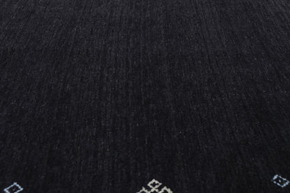 5 x 5 - Black Vintage Contemporary Rug - 79742