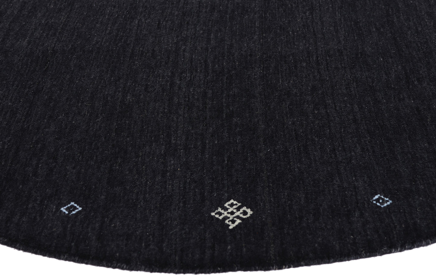 5 x 5 - Black Vintage Contemporary Rug - 79742