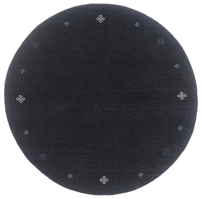 5 x 5 - Black Vintage Contemporary Rug - 79742