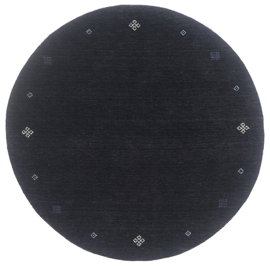 5 x 5 - Black Vintage Contemporary Rug - 79742