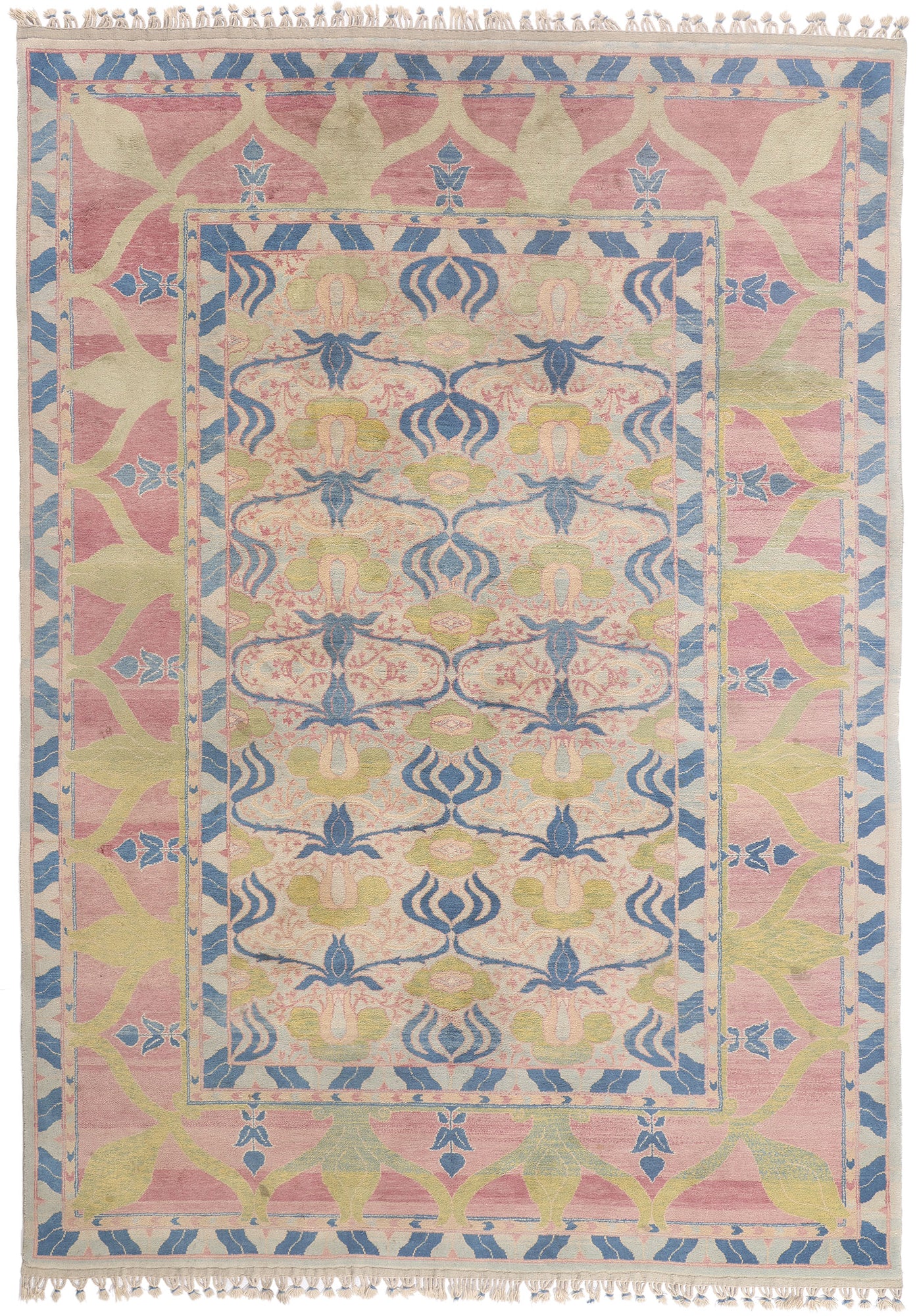 9 x 13 - Multicolor Vintage Turkish Oushak Rug - 79744