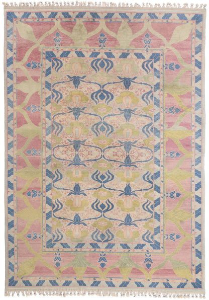 9 x 13 - Multicolor Vintage Turkish Oushak Rug - 79744