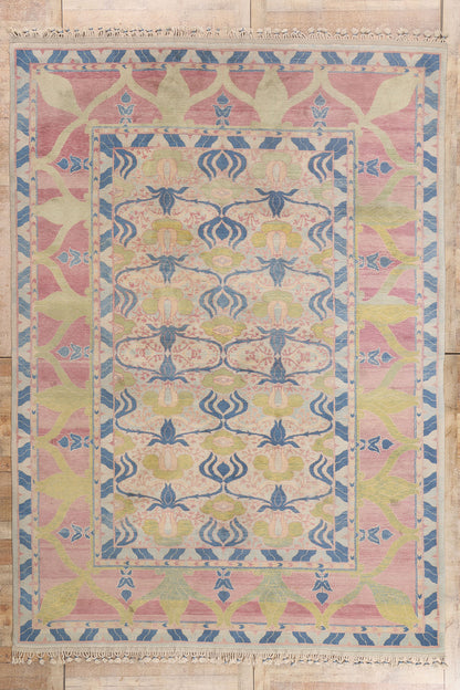 9 x 13 - Multicolor Vintage Turkish Oushak Rug - 79744