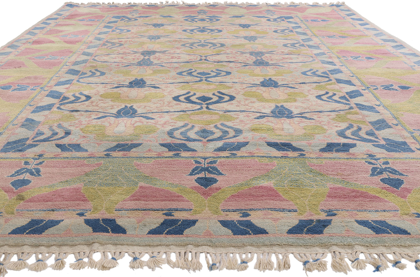 9 x 13 - Multicolor Vintage Turkish Oushak Rug - 79744