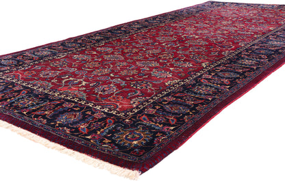 5 x 11 - Burgundy Antique Persian Mashhad Rug - 79745
