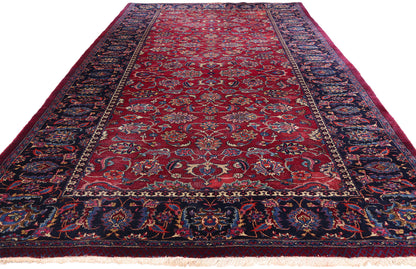 5 x 11 - Burgundy Antique Persian Mashhad Rug - 79745