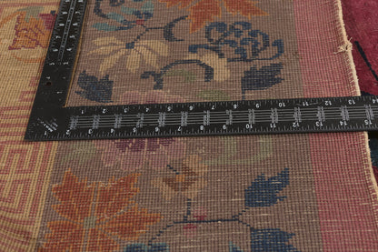 9 x 12 - Burgundy Antique Chinese Art Deco Rug - 79746