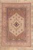 7 x 9 - Tan Vintage Turkish Oushak Rug - 79748