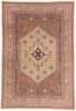 7 x 9 - Tan Vintage Turkish Oushak Rug - 79748