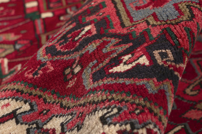 8 x 11 - Red Vintage Persian Heriz Rug - 79749
