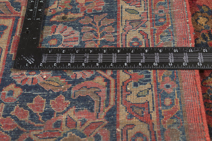 9 x 12 - Red Antique Persian Sarouk Rug - 79750