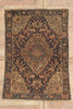 4 x 6 Navy Blue Antique Persian Farahan Rug 79752