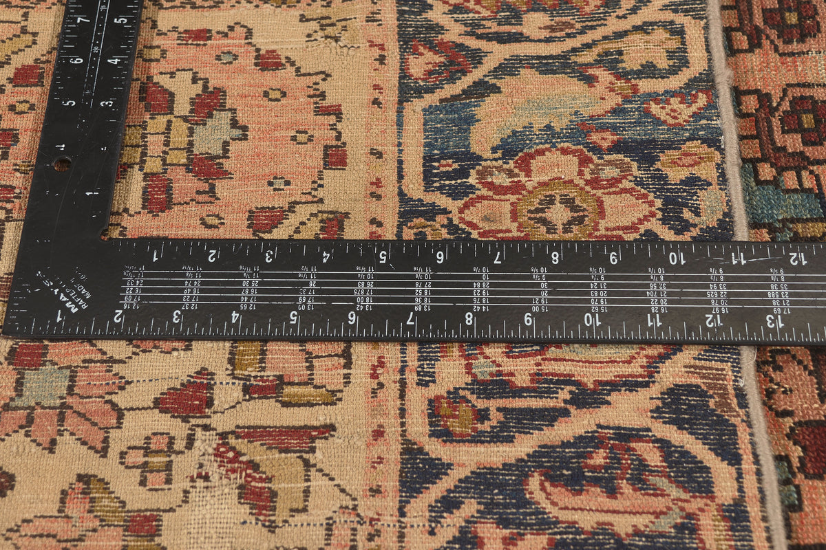 4 x 6 Navy Blue Antique Persian Farahan Rug 79752