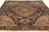 4 x 6 Navy Blue Antique Persian Farahan Rug 79752