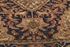 4 x 6 Navy Blue Antique Persian Farahan Rug 79752