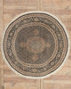 7 x 7 - Black Vintage Chinese Tabriz Rug - 79755