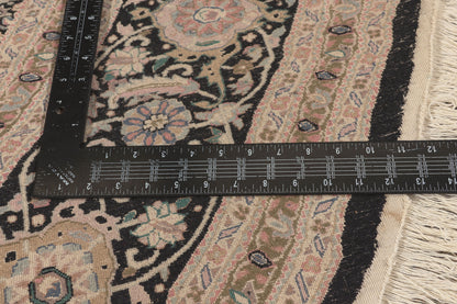 7 x 7 - Black Vintage Chinese Tabriz Rug - 79755